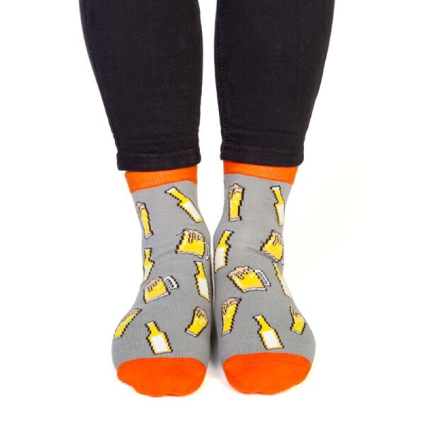 Cozy and Playful Beer Feet Speak Socks