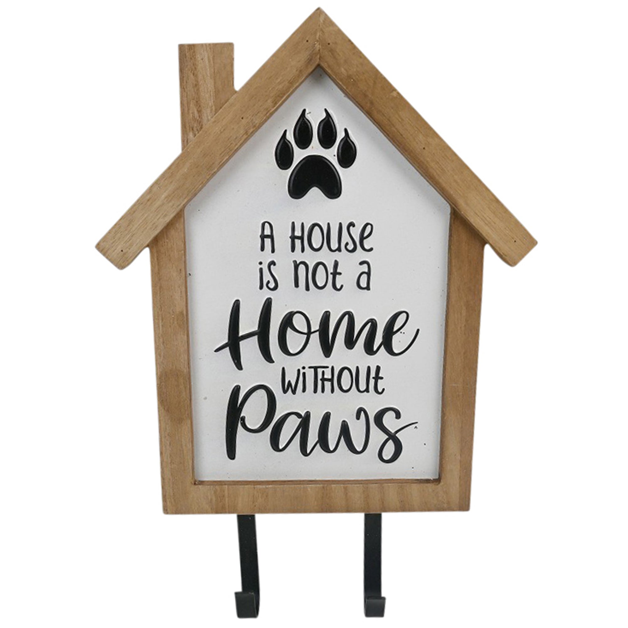 'House is Not a Home' Wall Hooks - 23x4x32cms