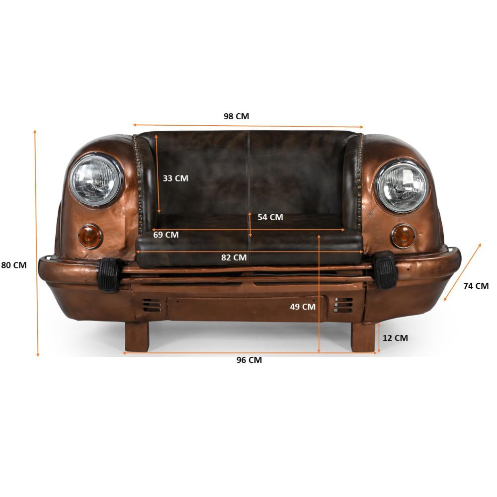 Ambassador Car Front Leather Sofa