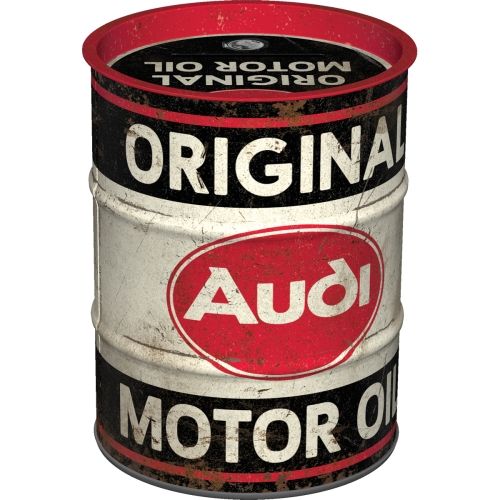 "Audi Original Motor Oil" Oil Barrel Money Box