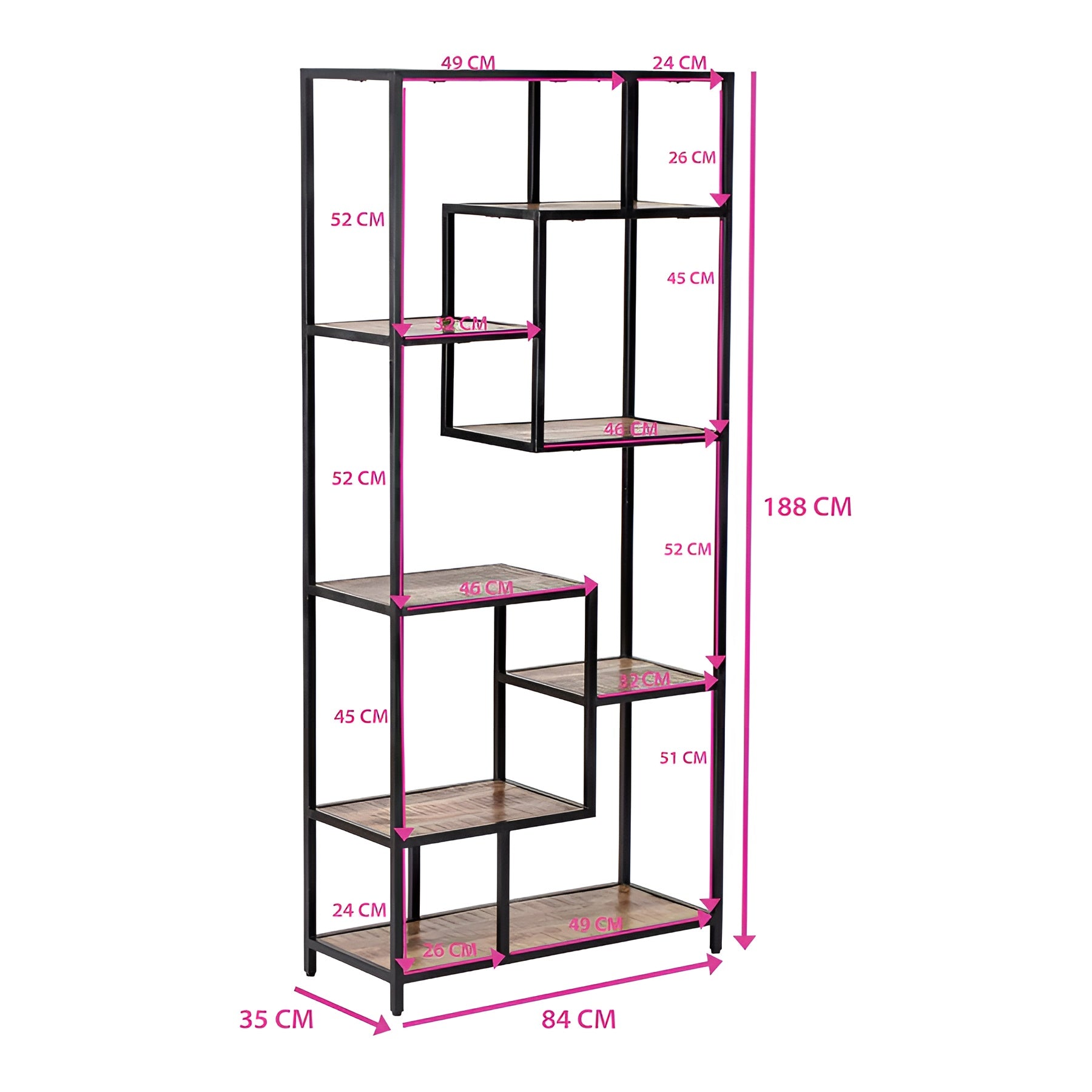 Avoca Wooden Shelving Unit