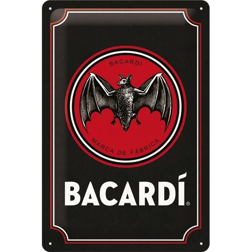 Bacardi Logo Metal Sign (Available in 2 Sizes)