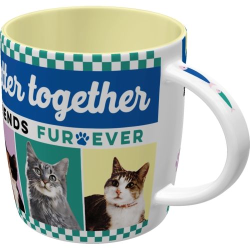 "Better Together Cats" Ceramic Coffee Mug