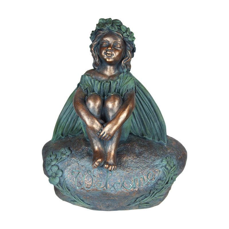 Bronze Relaxing Fairy Statue