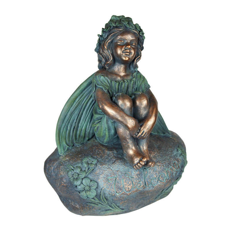 Bronze Relaxing Fairy Statue