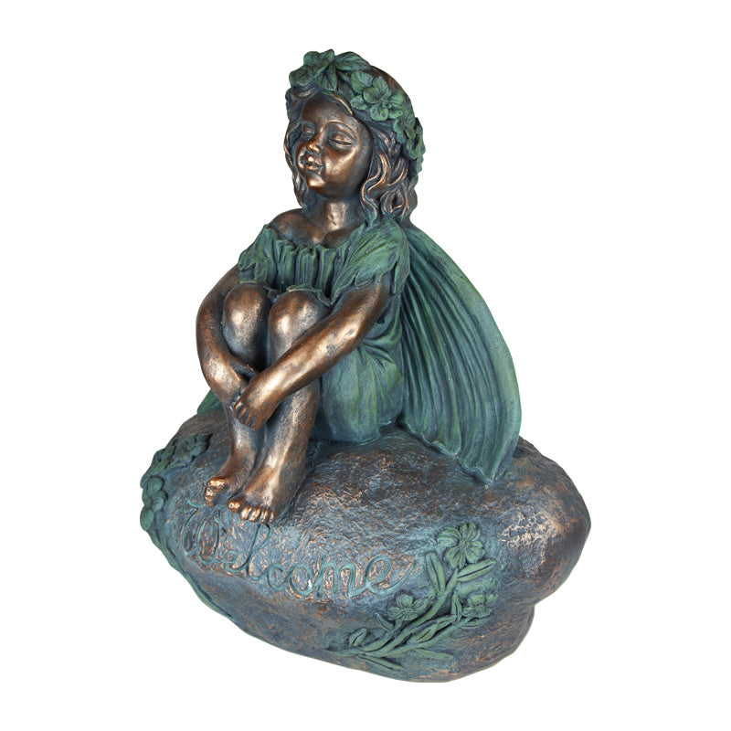 Bronze Relaxing Fairy Statue