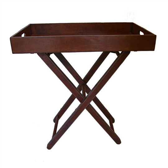 Elegant Leather Tray On Stand (Available In 4 Colors)