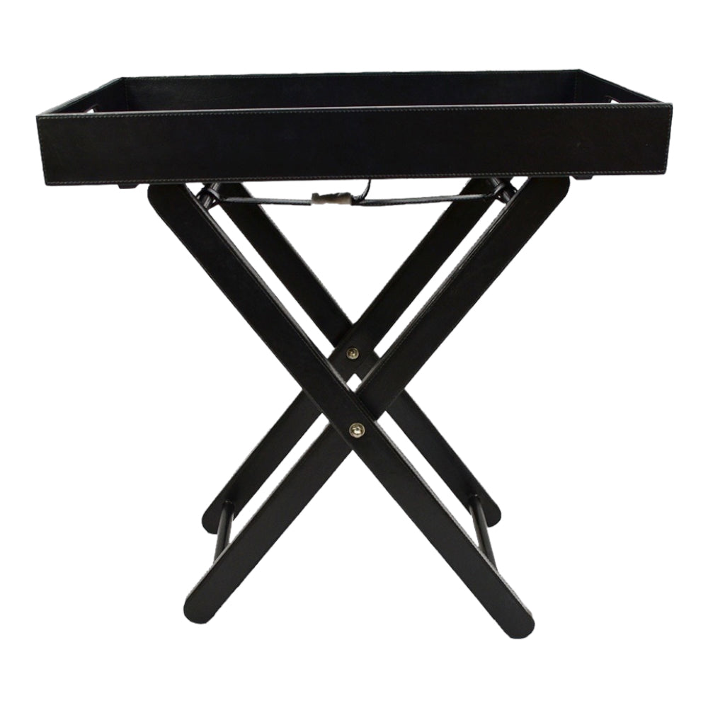 Elegant Leather Tray On Stand (Available In 4 Colors)