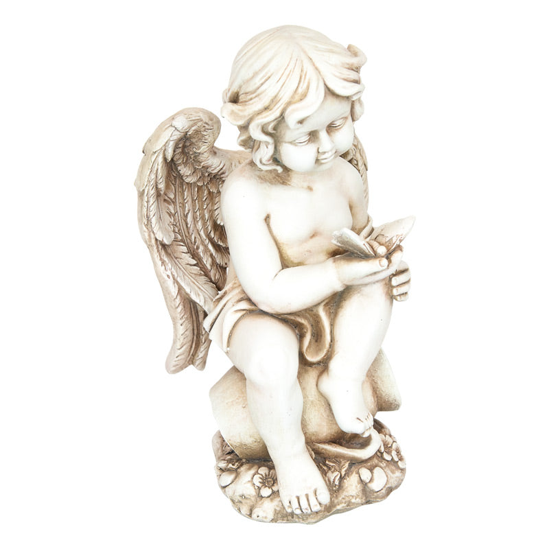 Cherub Playing With Butterfly Statue