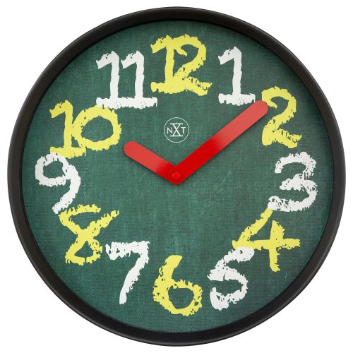 NeXtime Chalkboard Kids Wall Clock 30cm