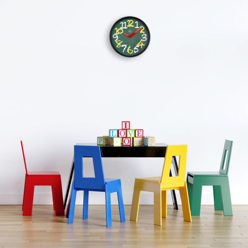 NeXtime Chalkboard Kids Wall Clock 30cm