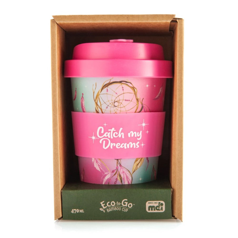 'Catch My Dreams' Dreamcatcher Bamboo Cup