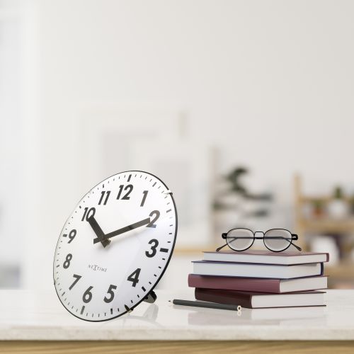 NeXtime Duomo Mini Desk Clock 20cms (Available in 3 Colors)