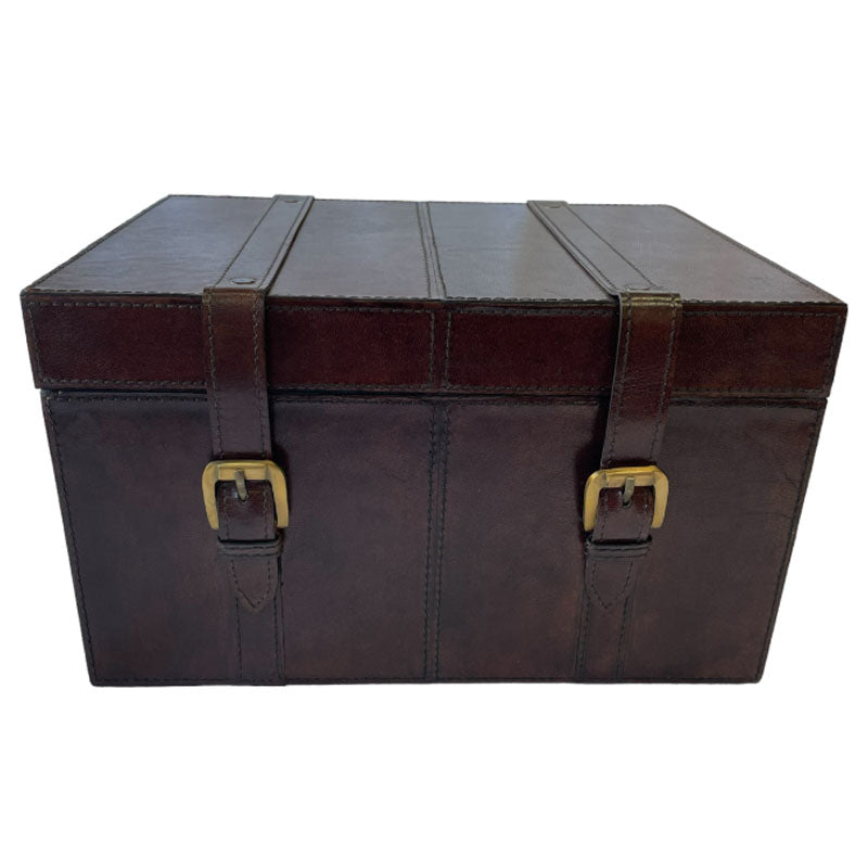 Executive Leather Trunk Box - SMALL (Available in 2 Colors)