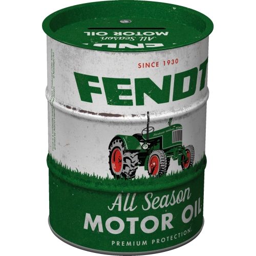 "Fendt All Season Motor Oil" Oil Barrel Money Box