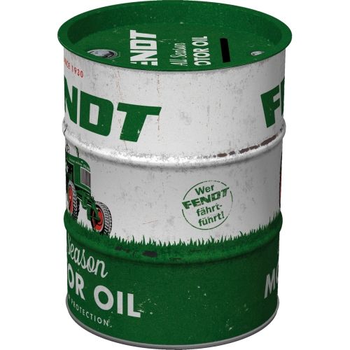 "Fendt All Season Motor Oil" Oil Barrel Money Box