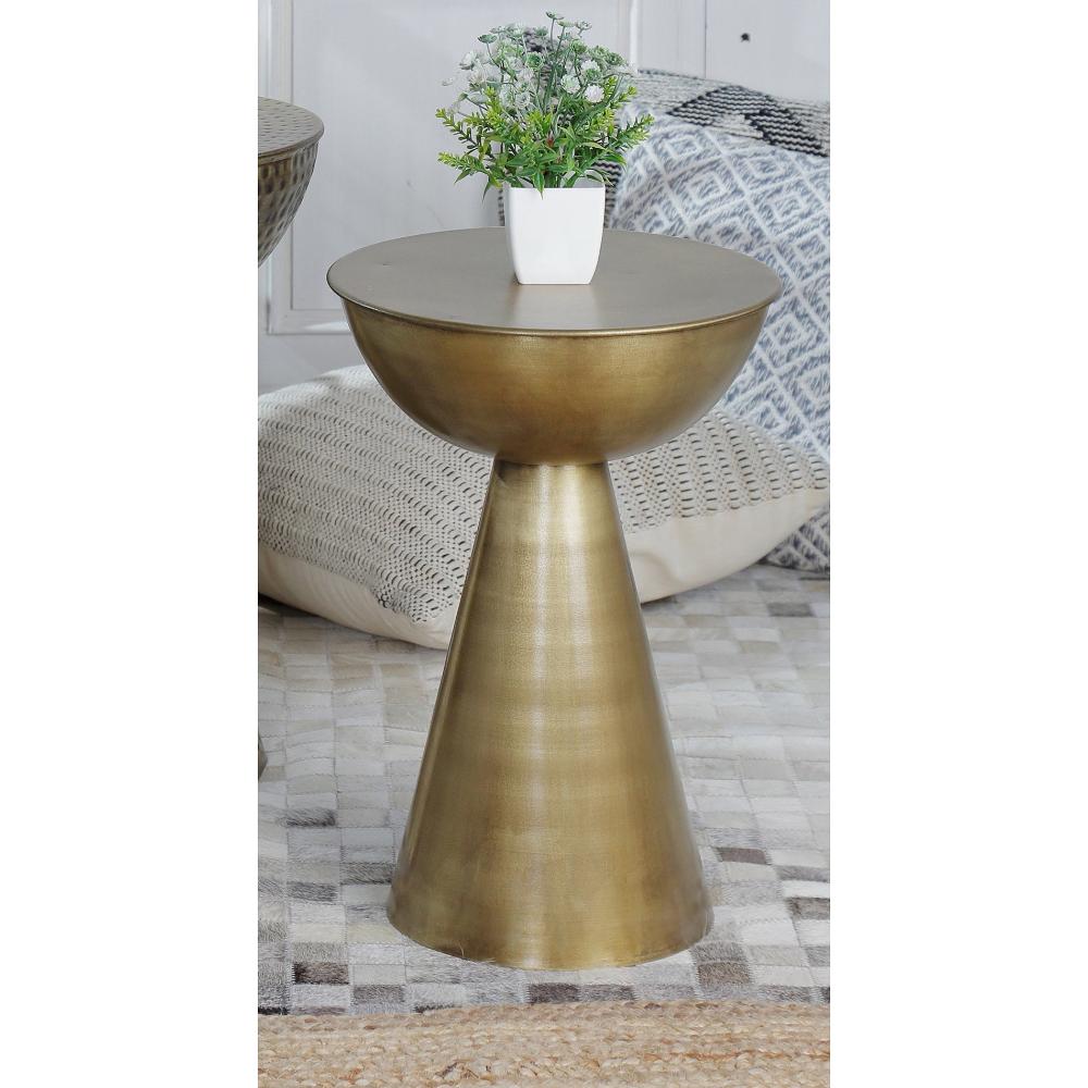 George Brass Finish Side Table