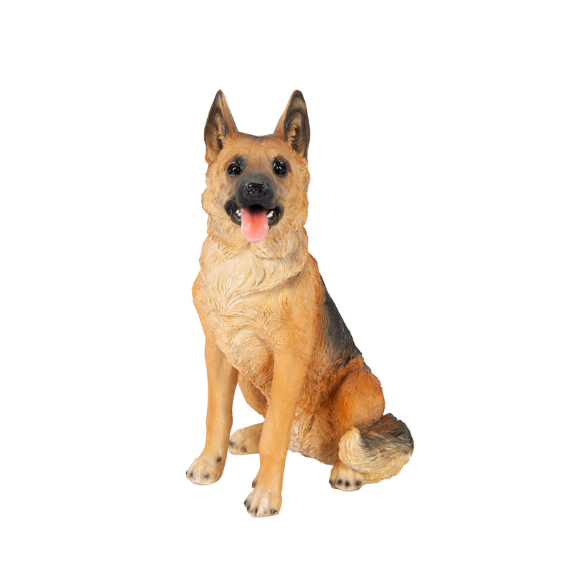 Sitting German Shepherd Statue