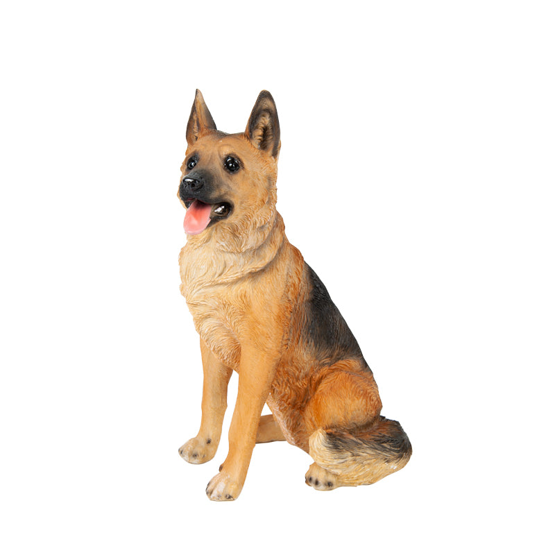 Sitting German Shepherd Statue