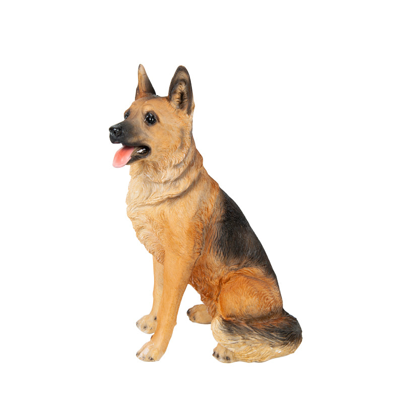 Sitting German Shepherd Statue