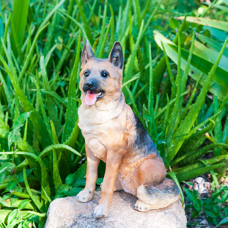 Sitting German Shepherd Statue