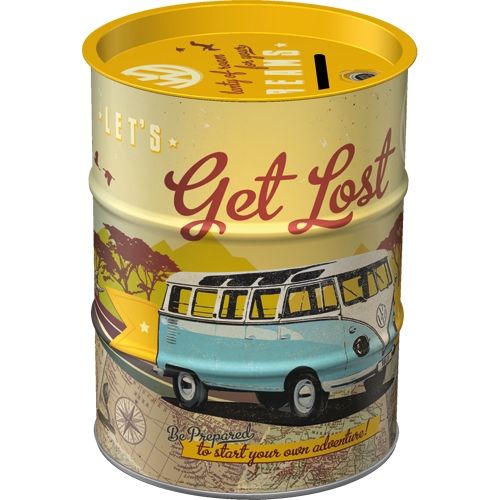 "VW Get Lost" Oil Barrel Money Box