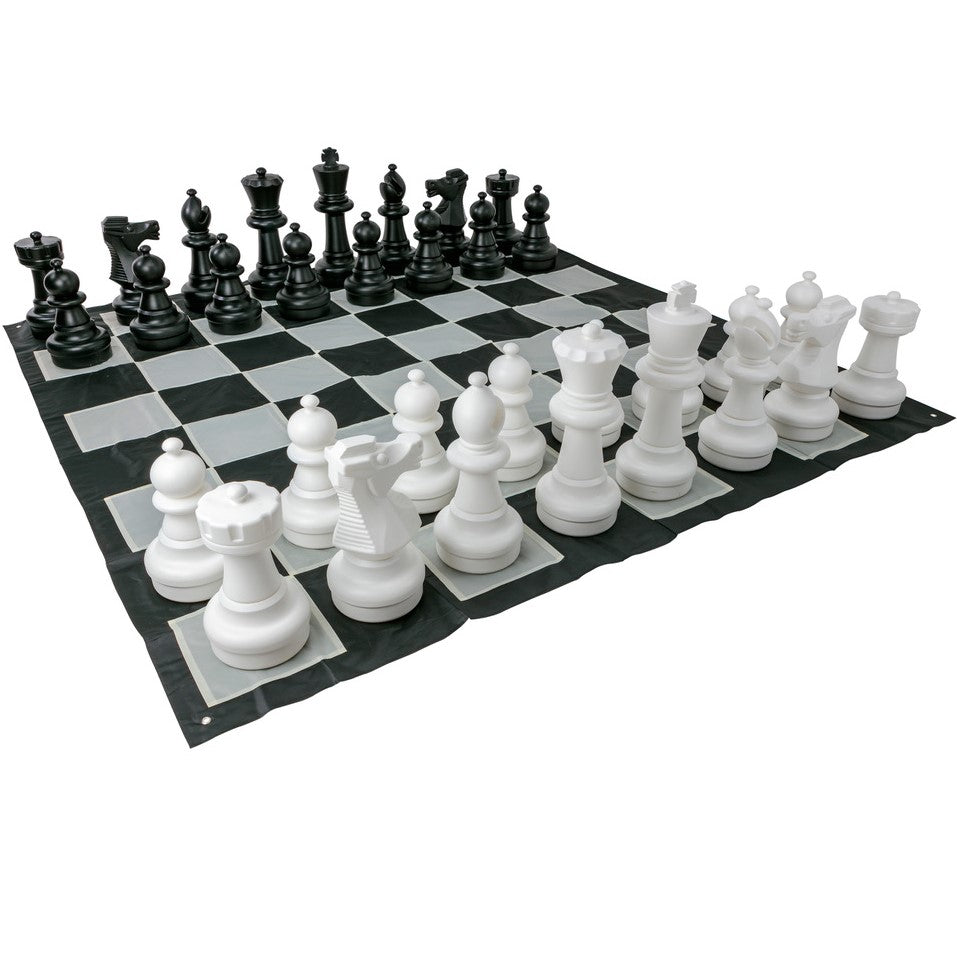 Mega Outdoor Chess Game Set W/ Mat 1.5x1.5m