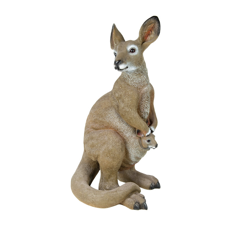 Kangaroo With Joey Outdoor Statue