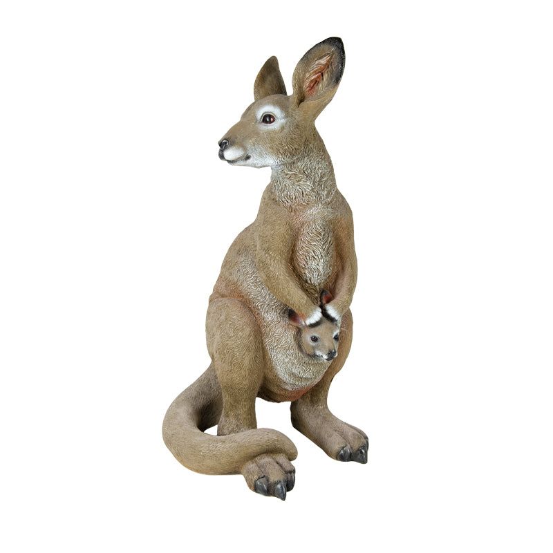 Kangaroo With Joey Outdoor Statue