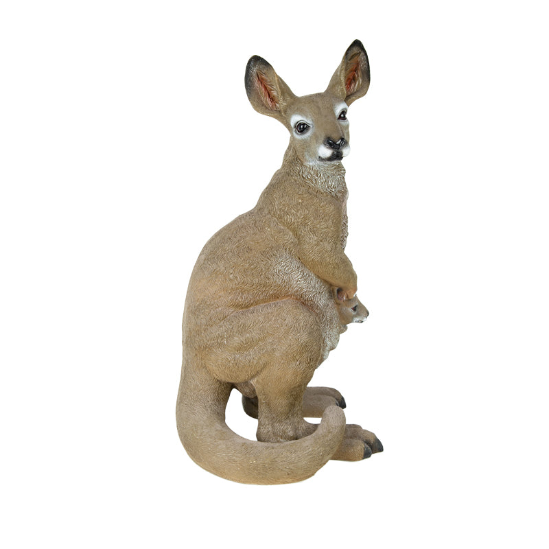 Kangaroo With Joey Outdoor Statue