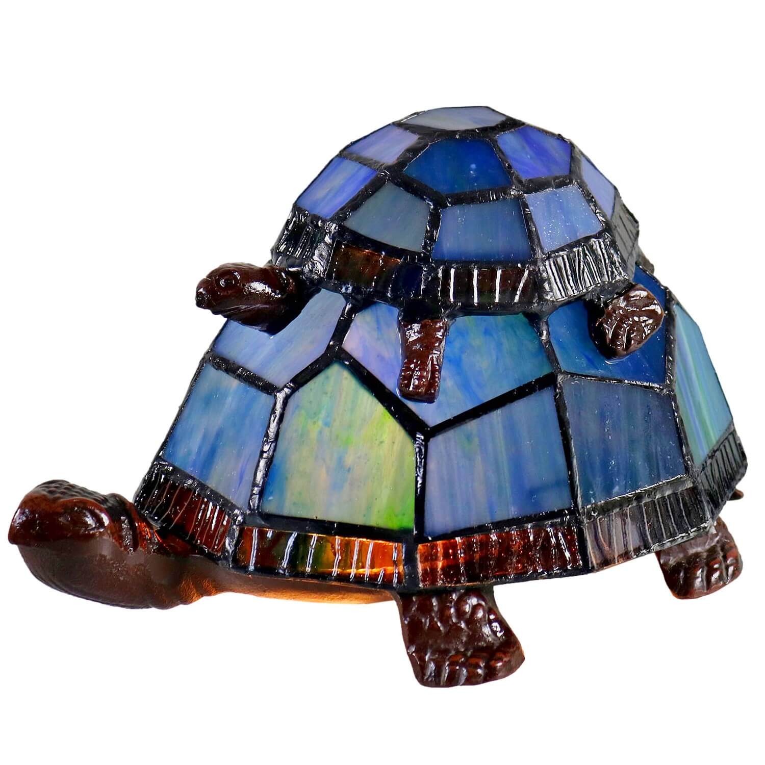 Guardian Turtle Tiffany Shade Table Lamp