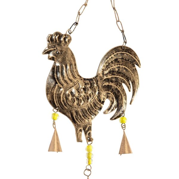 Handcrafted Hanging Chime With Rooster