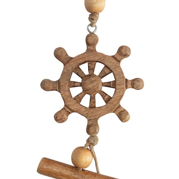 Handcrafted Hanging Ship Wheel Wind Chimes