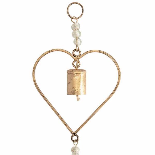 Handcrafted Wall Hanging Chime With Hearts