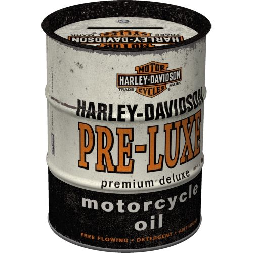 "Harley Davidson Pre Luxe" Oil Barrel Money Box