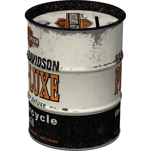 "Harley Davidson Pre Luxe" Oil Barrel Money Box