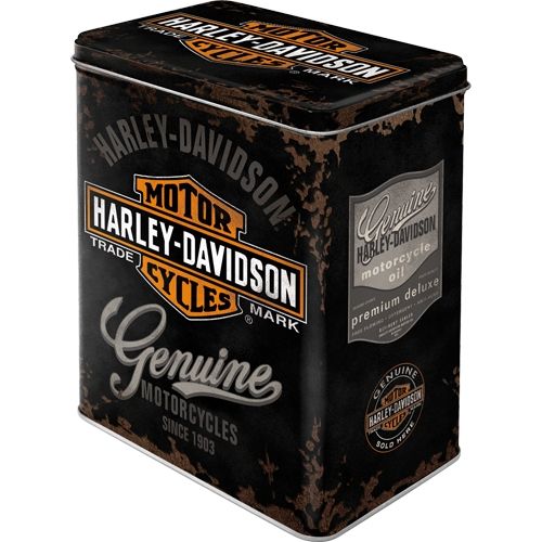 Harley Davidson Motorcycles Storage Tin Box