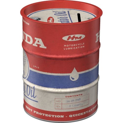 "Honda MC Motor Oil" Oil Barrel Money Box