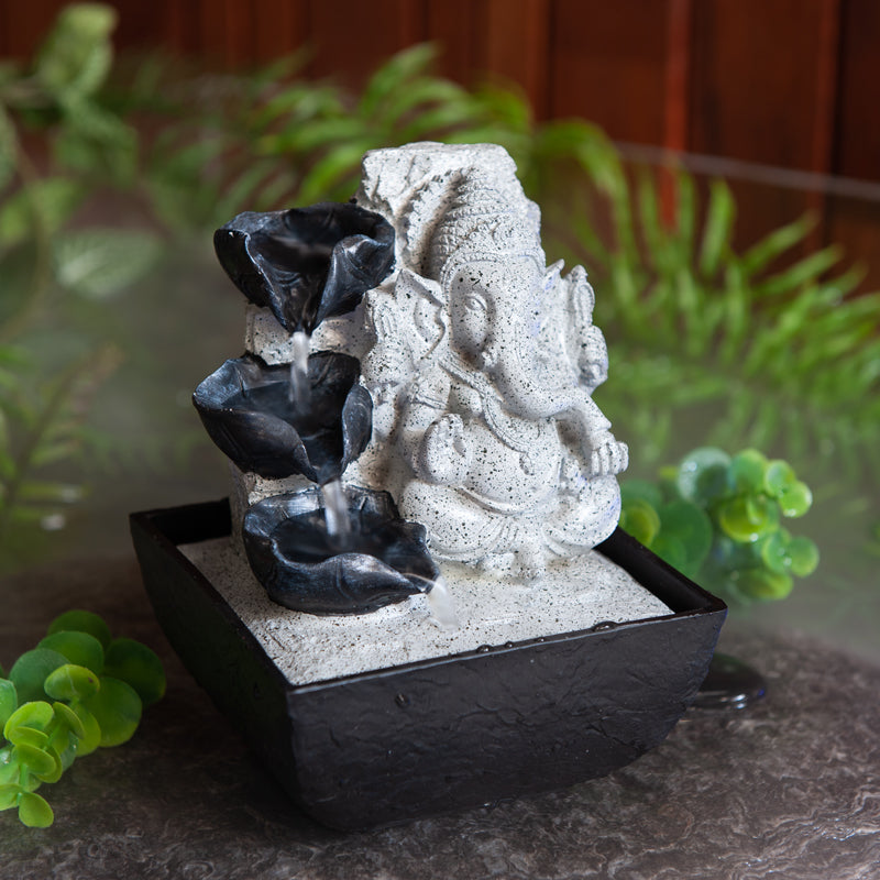 Terrazzo Lord Ganesha Indoor Water Fountain