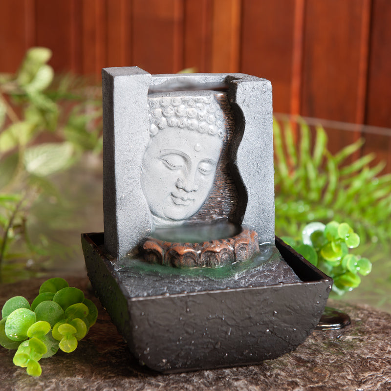 Buddha Face Indoor Water Feature Fountain