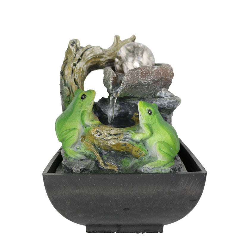 Playing Frogs Tabletop Water Fountain