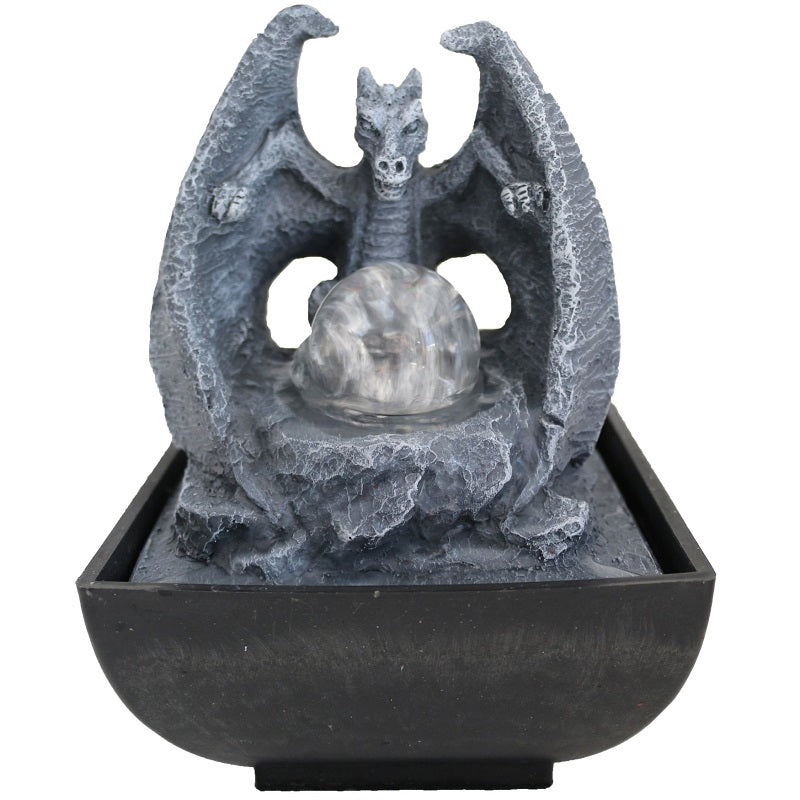 Gargoyle With Revolving Ball Water Fountain