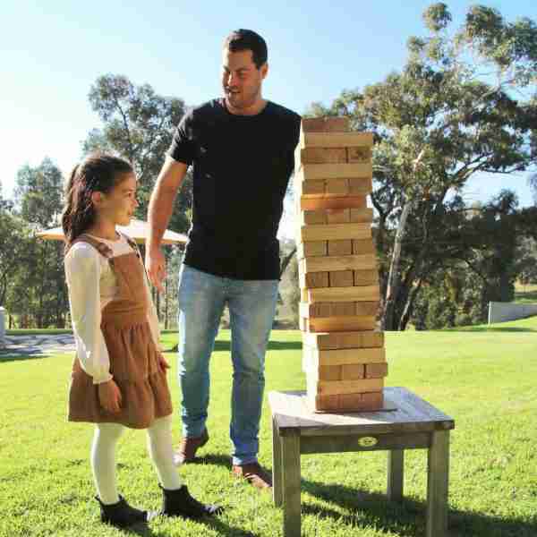 Jumbo Jenga Wooden Block Outdoor Game 54 Pieces - 81cm