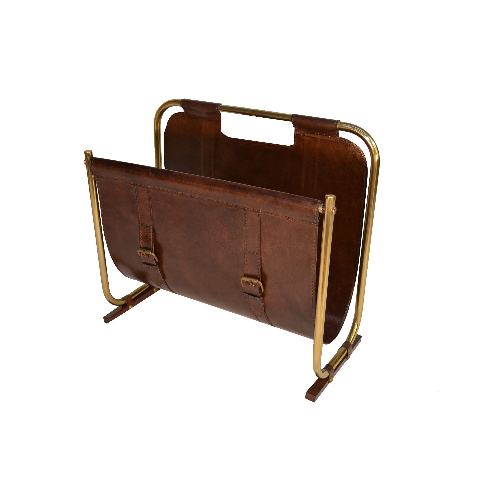 Leather Magazine Stand (Available in 3 Colors)