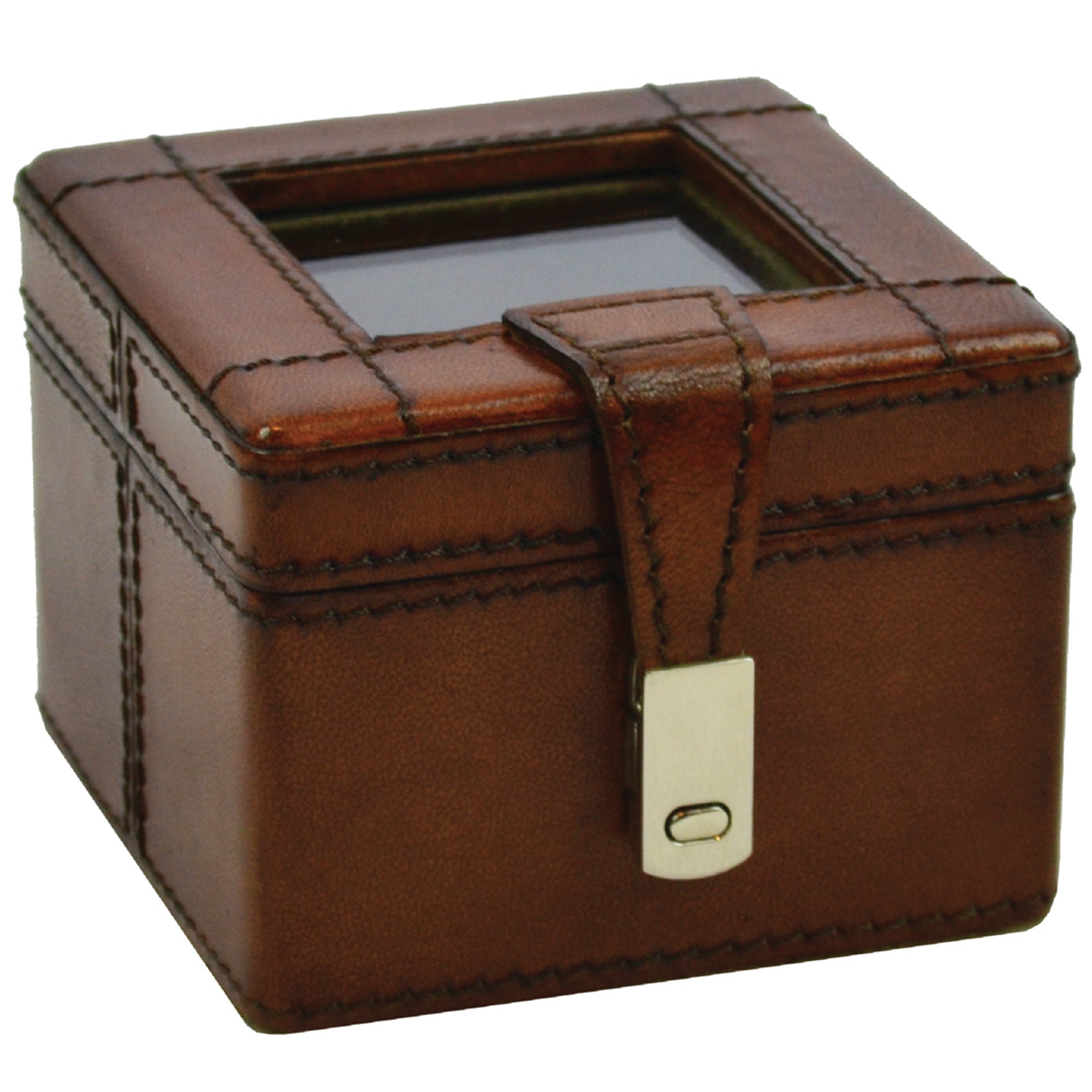 Luxe Single Leather Watch Box W/ Mirror (2 Colors to Choose)