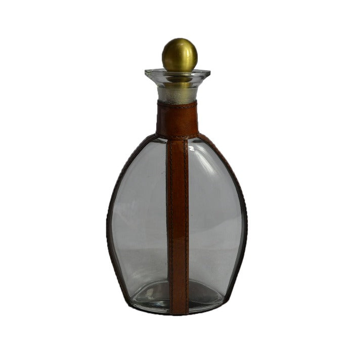 Leather Strapped Decanter - Large (2 Colors to Choose)