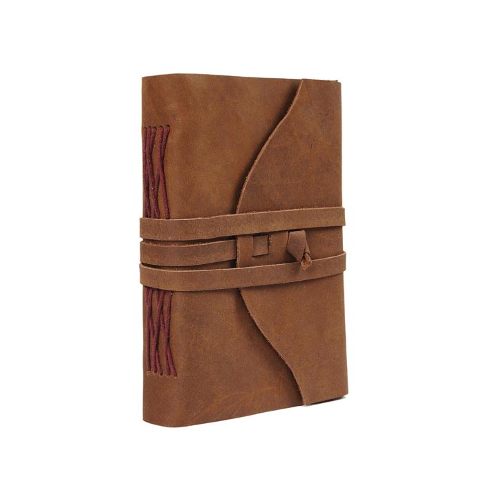 Refined Rustic Leather Journal with Belt Lock