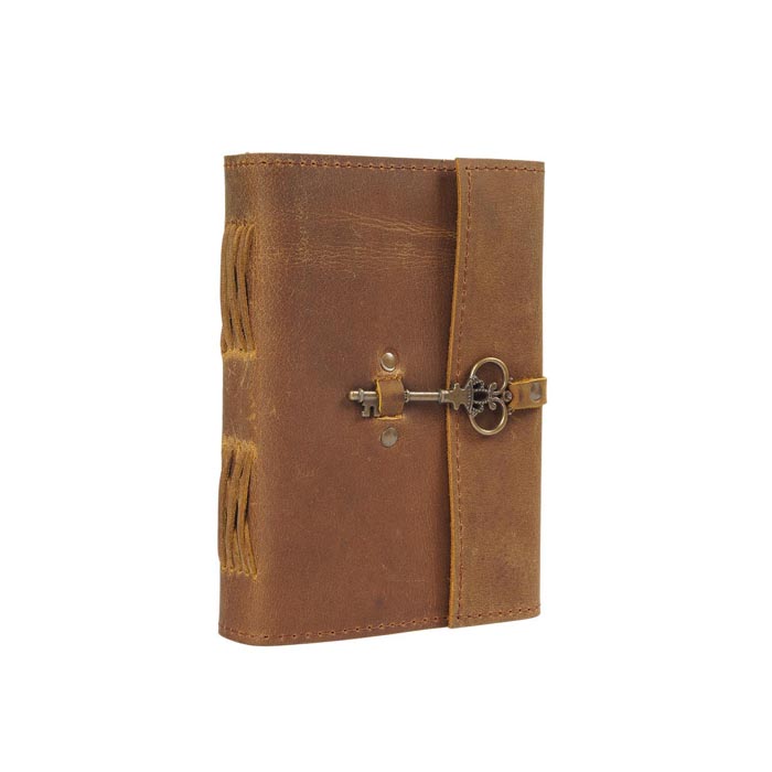 Timeless Tannery Tales Journal with Key Closure