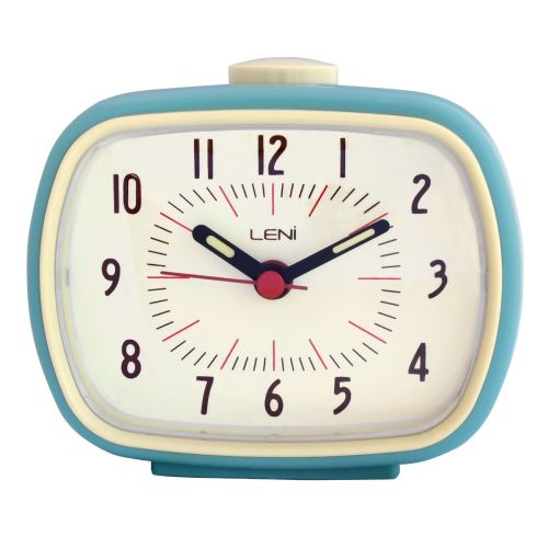 Retro Leni Bright Shades Alarm Clock (Available in 3 Colors)