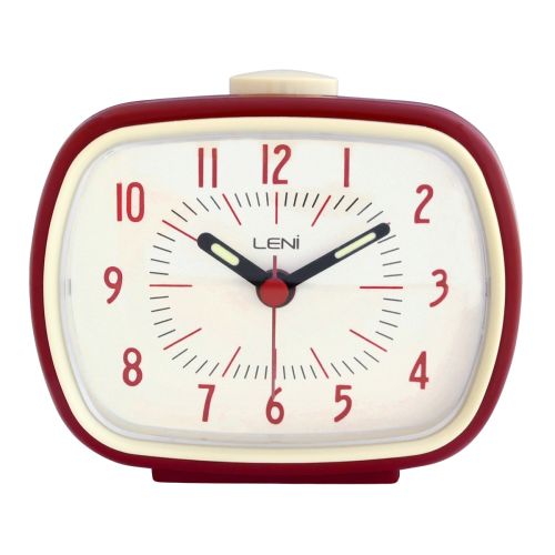 Retro Leni Bright Shades Alarm Clock (Available in 3 Colors)